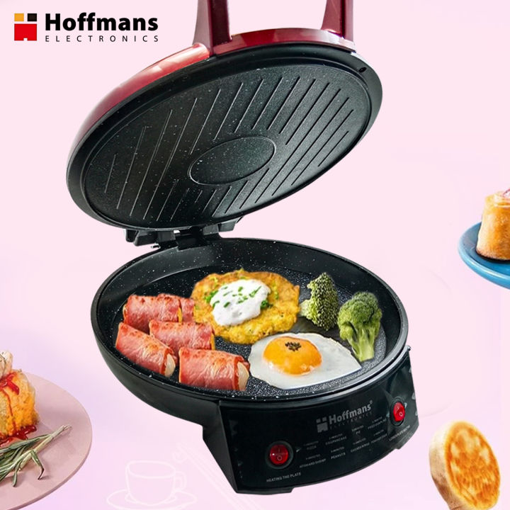 Hoffmans Electric Baking Pan 1800W Non-Stick Grill, Easy to Clean, Powerful & Efficient, Perfect for Breakfast, Snacks, Meat & More 12-month warranty. - Electric Stove - Hotplate - Electric pen