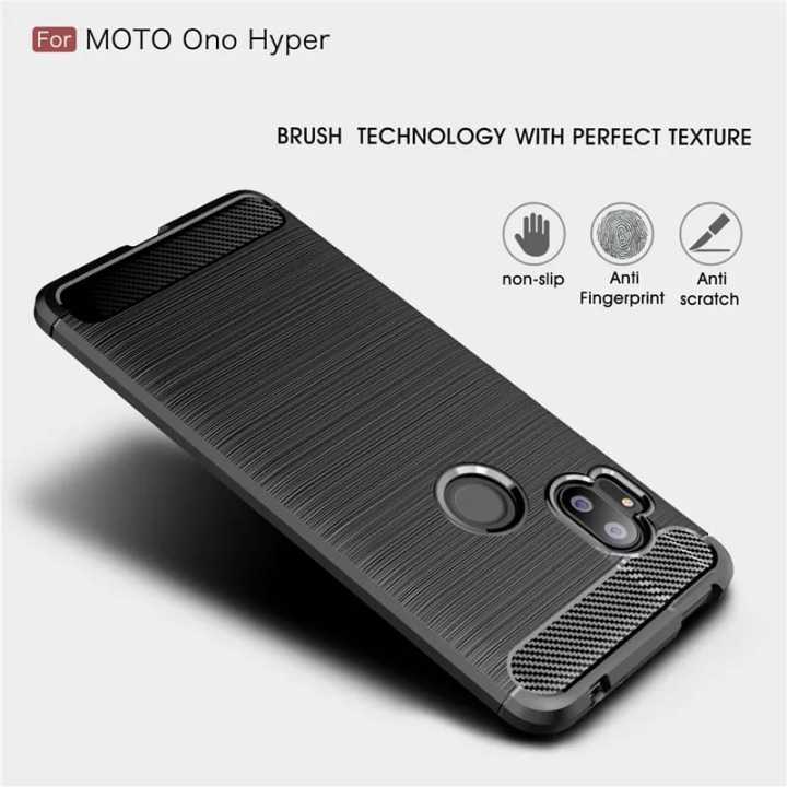 Motorola%20One%20Hyper%20Case%20Soft%20Silicon%20ShockProof%20Carbon%20Fiber%20Cover%20For%20Moto%20One%20Hyper%20-%20Image%203