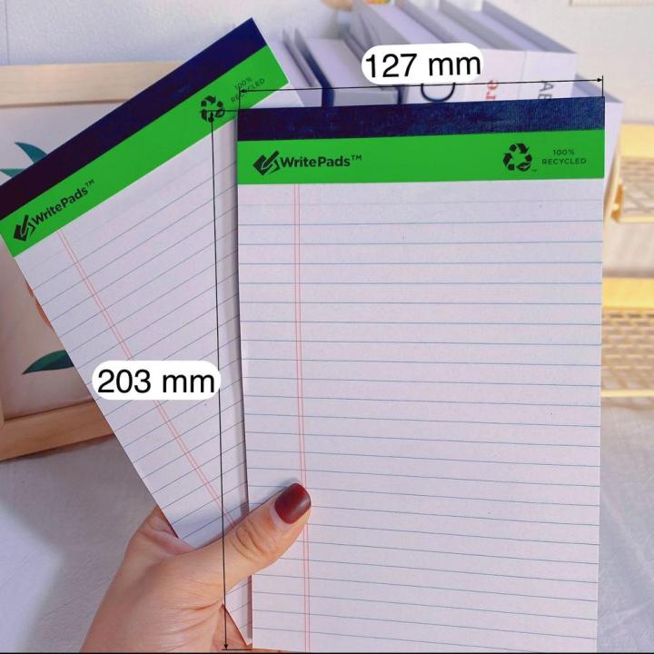 216*298mm/203mm*127mm Lined yellow paper notepads  Canany 50 Sheets Per Yellow legal pads Paper White/Yellow Lined  pads for Office Supplies School Supplies Business Professionals -taking Writing