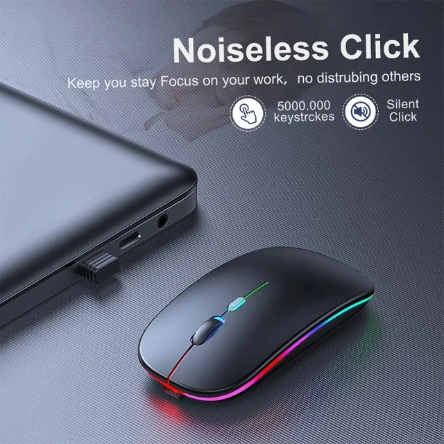 Ultra%20Slim%20Dual%20Mode%205.1%20Bluetooth%20mouse%20Rechargeable%20Battery%20Gaming%20RGB%20USB%20Wireless%20Optical%20Mouse%20With%20Silent%20Clicks%20Black%202.4G%20Backlit%20Mice%20-%20%20Plug%20and%20Play%20-%20Image%205