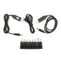 DC Step UP Module USB 5V to 9v 12v 8.4V 12.6V Charging Power Cable Cord To 5521 Multifunctional Plug Male 8tips connector Q1. 