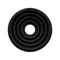 Lens Anti-Reflection Cover Long Lifespan Easy to Install Rubber Camera Lens Threaded Hood. 