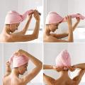 Microfiber Hair Drying Towel Ultra Absorbent Twist Hair Turban Drying Cap Hair Wrap. 