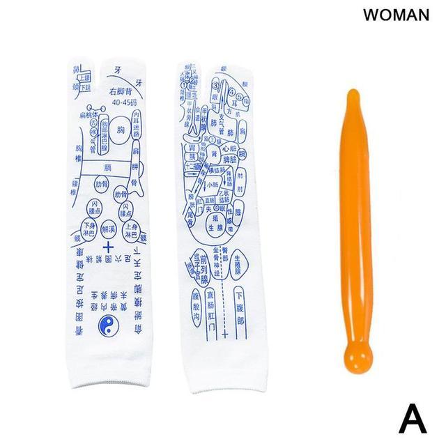 Acupressure Reflexology Socks Foot Massage Socks Anti Slip Breathable Yoga Socks For Fitness Sports Training M2M0