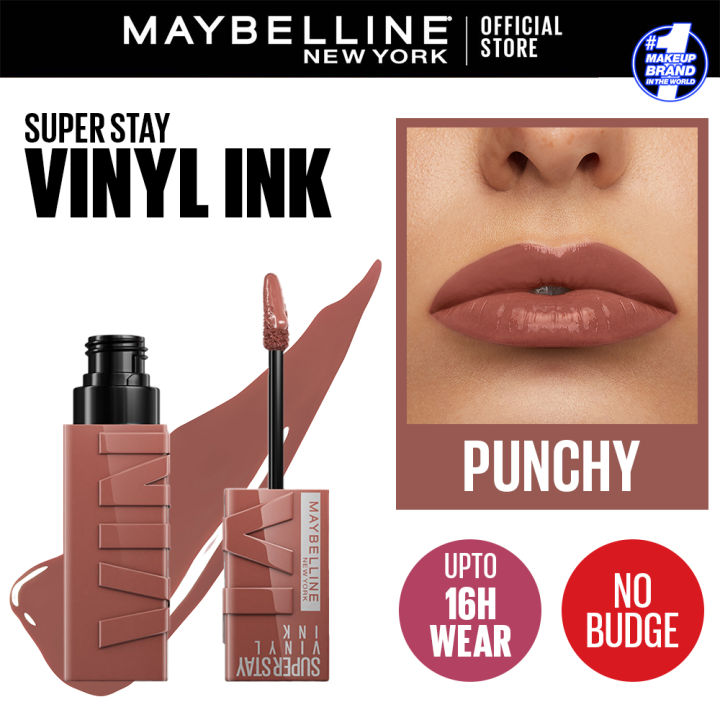 Maybelline New York Superstay Vinyl Ink Longwear Liquid Lipstick, 120, Punchy