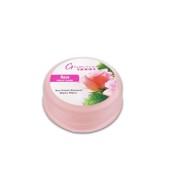 Glamorous Face Nail Remover Tissue, Nail Polish Remover Pads 6 Diffrent Scents, Nail Scrubbers, 40 Pads In One