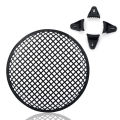 1 round hole square speaker grille (plastic material) A2 about 8 inches. 