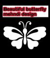 Beautiful butterfly henna design. 