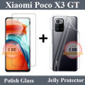 Xiaomi Poco X3 GT Glass Protector Tempered Polish Screen Protection + Back Clear Jelly Protector Soft Film Protection Hydrogel Film Back Protector For Xiaomi Poco X3 GT. 