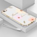 Flower Style Casing for OPPO A83 A57 2016 A59 F3 Lite New Design Square Shape Phone Case Soft Plating Case Cover with Free Lanyard. 