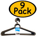 Cloth Hangers - Plastic Hanger, Large Hanger for clothes, Pack of 3 6 9 & 12 Plastic hangers, Cloth Hanger for Hanging, Hangers for Clothes, Non-Slip Suit Clothes Hangers. 