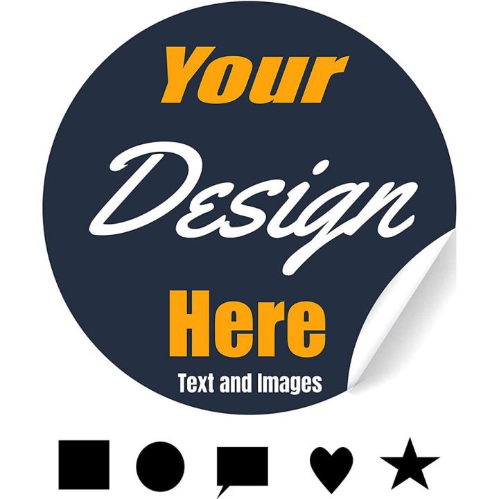 Custom Stickers with Your Own Logo Design Any Size Material Vinyl PVC Personalized Label Roll Waterproof Adhesive Name Stickers