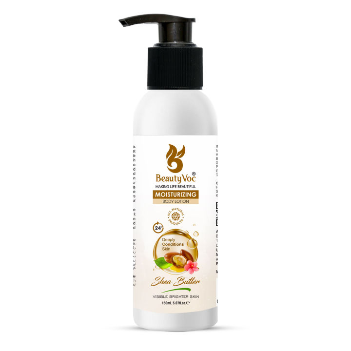 Get Smooth Skin Now! Buy Beauty Voc’s Moisturizing Shea Butter Body Lotion - Best Selling Product for Silky Softness