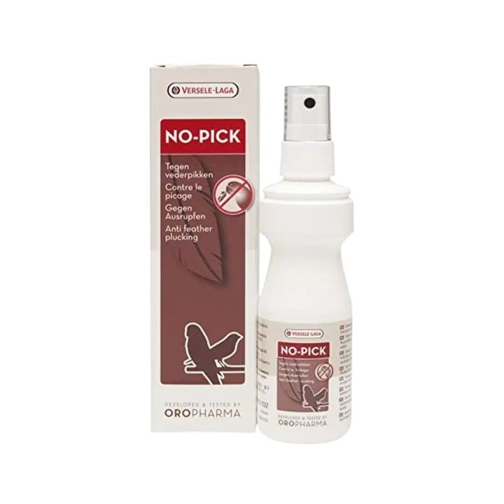 No Pick for birds plucking feathers 100ml bottle ( Versele laga / Belgium ) stop birds feather plucking ( par torna band )
