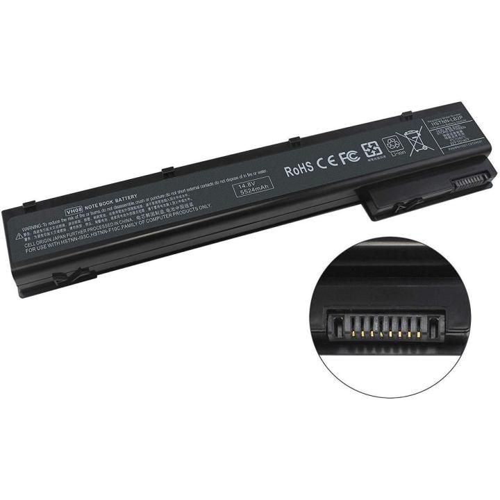 Laptop Battery 8 Cell   Elitebook 8760W 8770W  Series  P/N :  HSTNN - F10C    632425-001