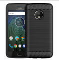 lthmy for Motorola Moto G5 Plus Case Carbon Fiber TPU Soft Silicone Back Cover Armor Phone Case Casing. 