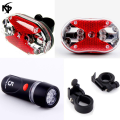 Bicycle Lights 5 LED Power Beam Torch Flashlight Bike Front Light Headlight Taillight Road MTB Mountain Bike Bicycle Accessories Noor's. 