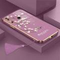 Casing For Infinix Zero X NEO Luxury Beautiful mapies with flower Camera Protection Phone Case Plating Edges Silicone Soft Cover With Free Lanyard. 