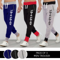 Pack Of 3 Hot Stylish Different Printed Trouser For Men - Stay Stylish With A Pack Of 3 Printed Men'S Trousers. 