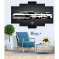 NIssan GTR 5 Piece Modular HD Printed Wall Frame. 