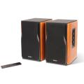 EDIFIER  R1380DB 2.0 Shelf Speaker System (42 Watt) with Bluetooth 5.1 (aptX). Infrared remote control and side controls for bass, treble and volume. Perfect for TV, PC, smartphone .. 