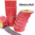 3 Meters/roll 3M VHB Double Sided Heavy Duty Adhesive Pads for Car Interior Decoration Sticky Foam Tape. 