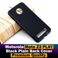 Motorola Moto Z3 Play Back Cover Soft Plain Black Case For Motorola Moto Z3 Play. 