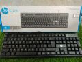HP K200 Wired USB Keyboard, Ergonomic design, Ultra-thin USB wired waterproof and silent typing keyboard for office and game, Support PC and laptop - Black Color. 