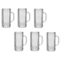 Juice Glass,Milk Shake Long Mug With Handle Set Of 6. 
