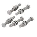 Stainless Steel SS Hex Bolt M10x50mm (Pack of 5 set). 