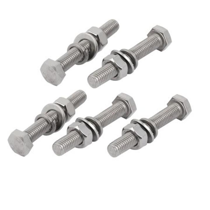 Stainless Steel SS Hex Bolt M10x50mm (Pack of 5 set)