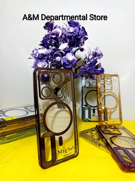 Infinix%20Note%2030%20Pro%20Back%20Cover/Case%20Camera%20Protection%20MagSafe%20Style%20Transparent%20Body%20with%20Color%20Scheme%20Border%20-%20Image%204