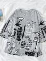Women Fully Printed Oversized Relax In Comfortable Printed T-Shirts for Girls. 