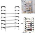 5, 6, 7 Tiers Imported Heavyweight Shoe Rack Organizer Stainless Steel Shoe Stand. 