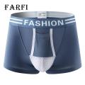 Boxer Briefs with Ball Pockets Comfortable Men's Boxer Briefs with 3d U-convex Support Moisture-wicking Colorful Patchwork Design Ideal Underwear for Men Supportive Ball Pouch Underwear. 