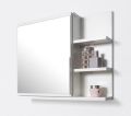 Bathroom Mirror Cabinet with shelves, bathroom mirror, white mirror cabinet. 
