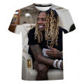 2023 New Lil Durk 3D printed T-shirt Harajuku trendy hip hop tops rapper men and women summer fashion casual street T shirt. 