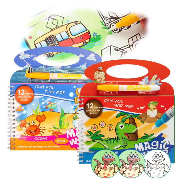 Reusable%20Magic%20Water%20Quick%20Dry%20Book%20Water%20Coloring%20Book%20Doodle%20with%20Magic%20Pen%20Painting%20Board%20for%20Children%20Education%20Drawing%20Pad%20(Random%20Design%20&%20Assorted%20Color)%20-%20Image%202