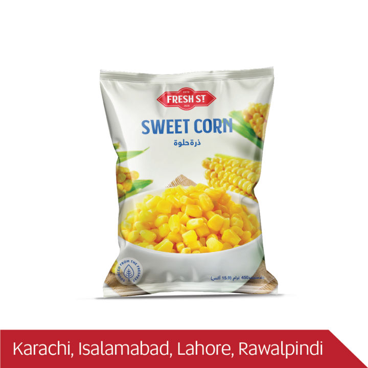 Fresh St frozen Sweet Corn 450gm