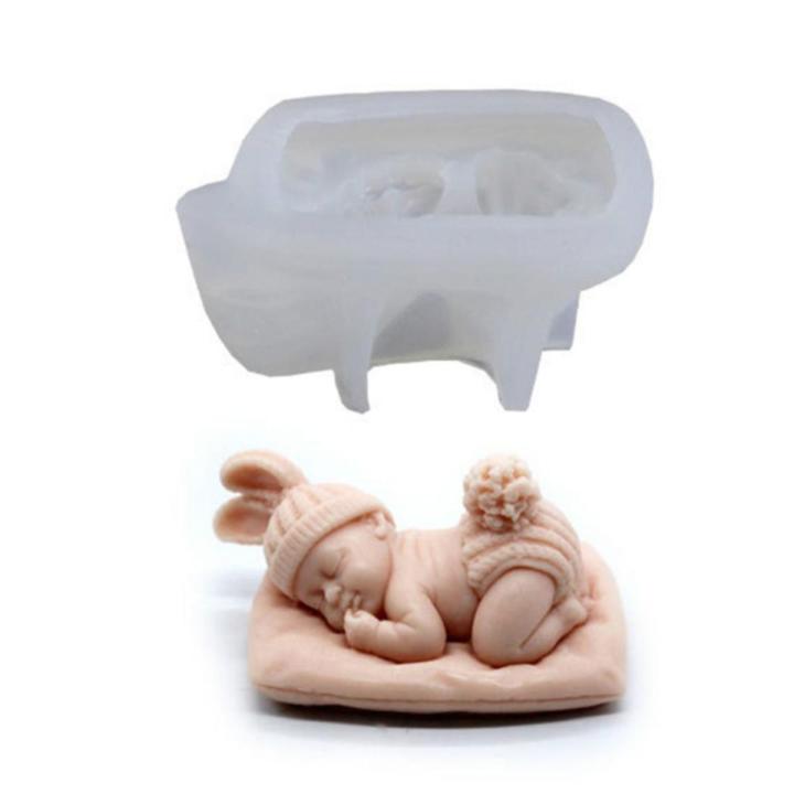 3D Soap Fondant Candle Mold Baby Sleeping Silicone Daraz.pk