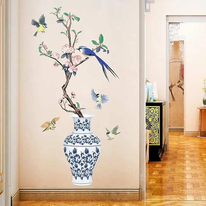 "3D%20Chinese%20Large%20Vase%20Blue%20Flower%20Wall%20Stickers%20with%20Romantic%20Floral%20Design%20%E2%80%93%20Modern%20Home%20Decor%20Wall%20Art%20Poster%20for%20Bedroom,%20Living%20Room,%20Wedding%20Decorations,%20and%20DIY%20Creative%20Wall%20Decals%20for%20Elegant%20Interiors"%20-%20Image%204