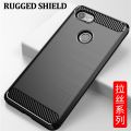 Leweisi Carbon Fiber Bumper Phone Case For Google Pixel 3 XL Back Cover Coque Shockproof Protective. 