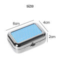 Portable Outdoor Travel Mini Ashtray Stainless Steel Sealed Pocket Storage Tray. 