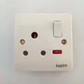 3 Pin Inspire Power Plug Socket Wall Socket Plate China Fitting Power Plug- 250 Volts / 15 Amp High Quality Used for AC. 