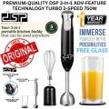 Hand Blender Mixer 800W Chopper Mixer Bowl Egg Whisk & Beaker - Coffee Beater - Egg Beater Machine For cake - Meat Chopper  Stainless Steel Hand Blender with 4 Blades  2 Speed Levels  Ice Crushing, Smoothies, Powerful & Durable Home & Kitchen Appliance. 