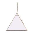 Triangle Floating Hanging Photo Frame Metal Glass Portrait Picture Plant Display QX2E. 