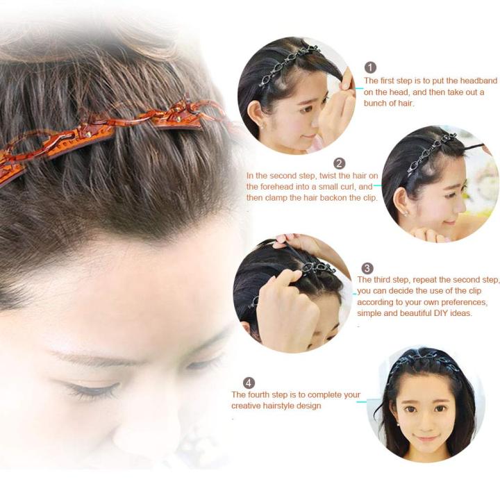 Everyday%20Wear%20Flexible%20Plastic%20&%20Non-Slip%20Rubber%20Double-Layer%20Braider%20Twister%20Headband%20Hair%20Accessories%20-%20Stylish%20Tool%20for%20Women%20&%20Girls%20-%20Image%205