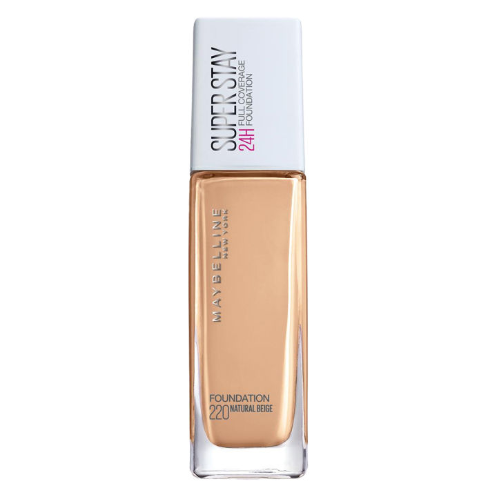 Maybelline New York SuperStay 24H Full Coverage Liquid Foundation - 220 Natural Beige