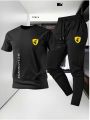 Men's Clothing Summer Breathable T-Shirt and Black Trouser Gym wear and comfortable - Summer Tracksuits For Men - Summer Tracksuit for Men - Summer Track Suits For Men - Track Suits for Boys -Track Suit for boys -. 