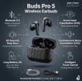 Buds Pro 5 Wireless Bluetooth Earbuds with ANC ENC Noise Cancellation, Bluetooth 5.3, HD HiFi Stereo Sound, Touch Control, Type-C Fast Charging, 30H Long Battery, Low Latency Gaming Earphones with Mic. 